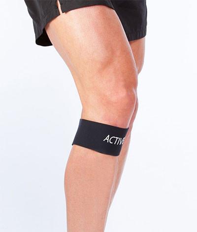 Active650 Knee Band for cycling knee pain (black)